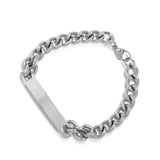 Custom Engraved Chunky Plate Bracelet