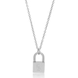 Locked On You Silver Necklace