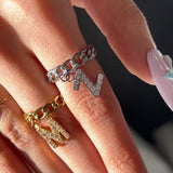 Initial Cuban Ring