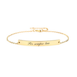 Custom Engraved Minimalist Plate Bracelet