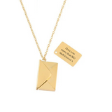 Custom Engraved A Letter Close To Heart Necklace