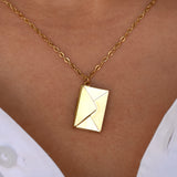 Custom Engraved A Letter Close To Heart Necklace