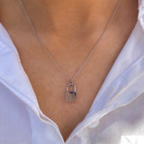 Locked On You Silver Necklace