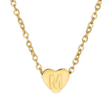 Heart Baby Initial Necklace