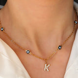 IYOUN Initial Necklace