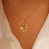 Rose Heart Necklace