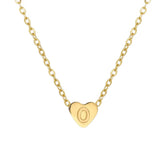 Heart Baby Initial Necklace