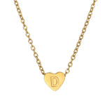 Heart Baby Initial Necklace