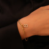 Figaro Initial Bracelet