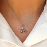 Cherry Silver Necklace