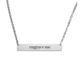 Custom Engraved Plate Necklace