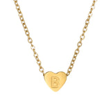 Heart Baby Initial Necklace