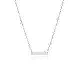 Custom Engraved Minimalist Plate Necklace