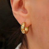 Star Girl Hoop Earrings
