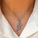 Medusa Silver Necklace