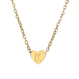 Heart Baby Initial Necklace