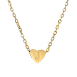 Heart Baby Initial Necklace