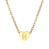 Heart Baby Initial Necklace