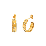 Glistening Hoop Earrings