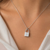 Locked On You Silver Necklace