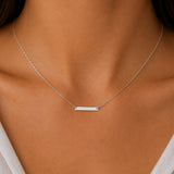 Custom Engraved Minimalist Plate Necklace