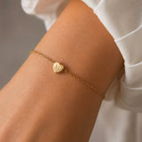 Heart Baby Initial Bracelet