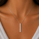 Custom Engraved Bar Necklace