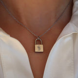 Locked On You Silver Necklace